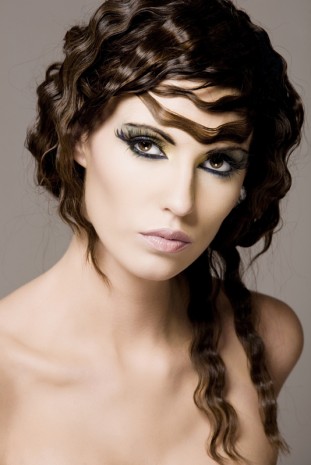 Woman with dark hair