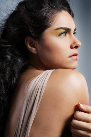 Gorgeous young fashion model.