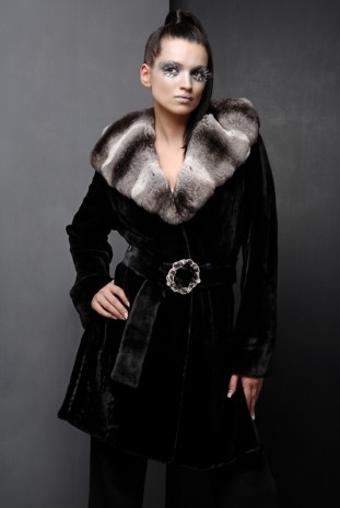 Expensive black fur